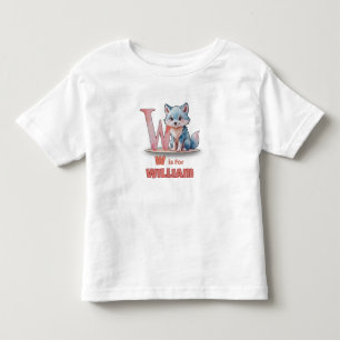 W é para William - Camiseta Personalizada para Cri