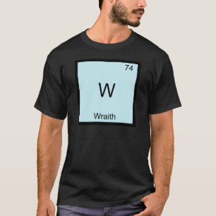 W - Espectro Camiseta engraçada com símbolo de ele
