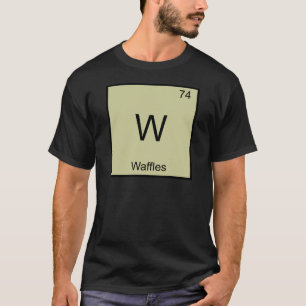 W - T-shirt engraçado do símbolo do elemento da