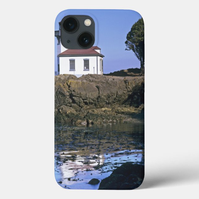 WA, Ilha de San Juan, farol de Lime Kiln (Verso)