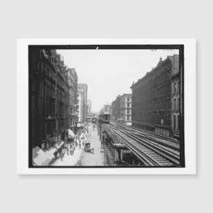 Wabash Ave., N. de Adams Rua, Chicago Vintage.