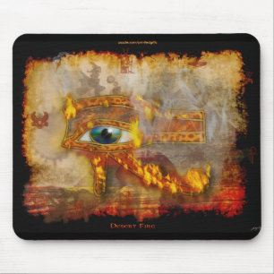 Wadjet, Olho de Horus Sagrado Egípcio Art Mousepad