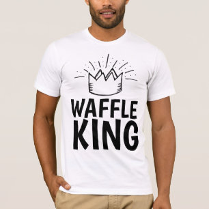 WAFFLE KING PAI MENS ENGRAÇADOS T-Shirts