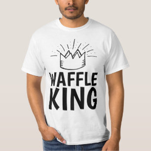 WAFFLE KING PAI MENS ENGRAÇADOS T-Shirts