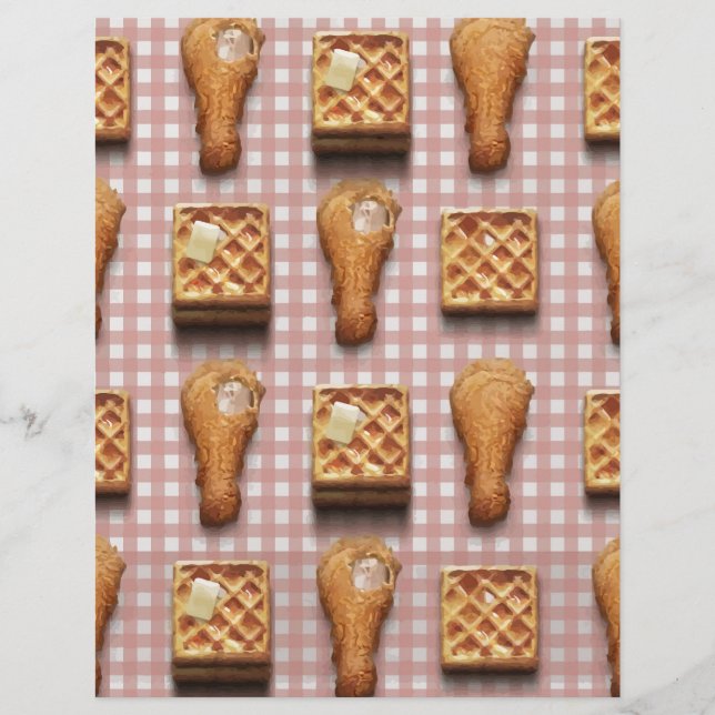 waffles de frango gingham (Frente)