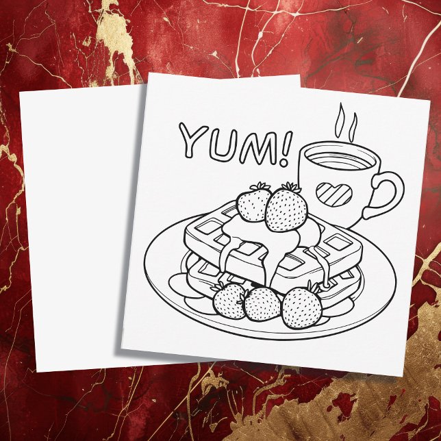 Waffles e Coffee Color Me (Criador carregado)