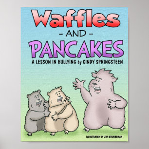 Waffles e poster das panquecas