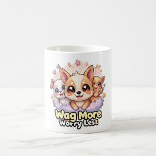 Wag Mais Preocupada Com Menos Mug De Xícara De Caf
