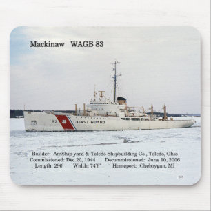 WAGB 83 Mackinaw mousepad branco