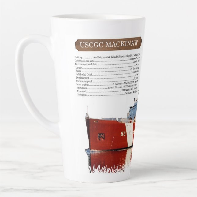 WAGB 83 Mackinaw Red info caneca (Esquerda)