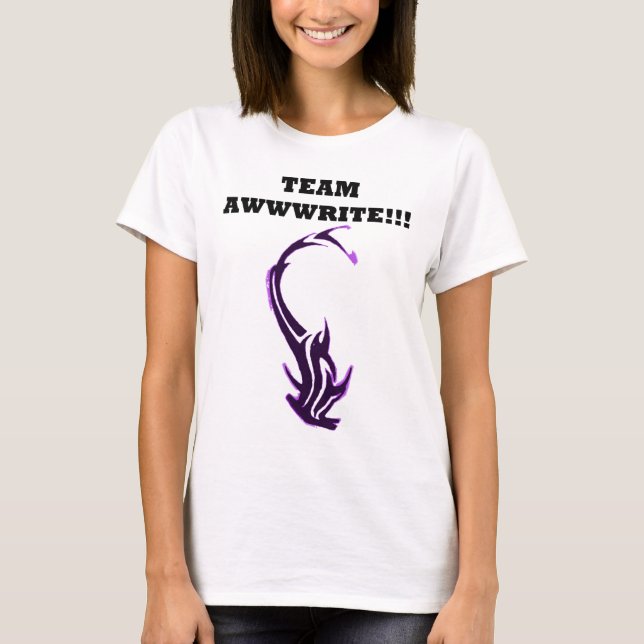 WAHINE - EQUIPE AWWWRITE - MANO - T-SHIRT BRANCO (Frente)