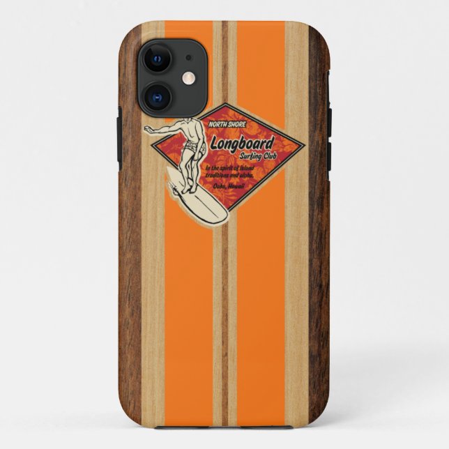 Waimea Surfboard Hawaiian iPhone 5 Capas (Verso)