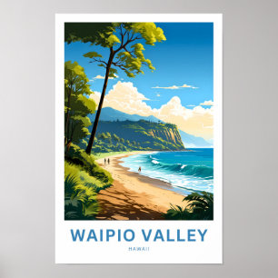 Waipio Valley Hawaii Viagem Impressão