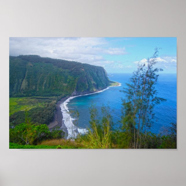 Waipio Valley Lookout, Havaí, Impressão (Frente)