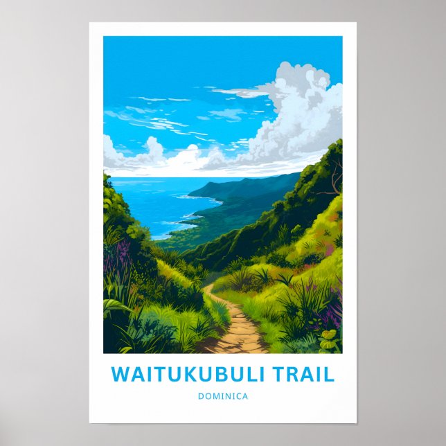 Waitukubuli Trail Dominica Viagem Impressão (Frente)
