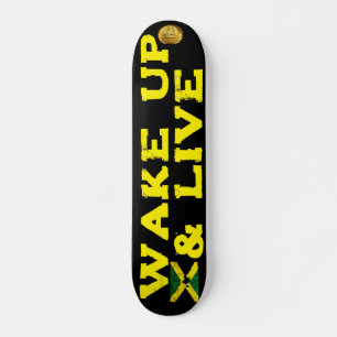 WAKE UP & LIVE  Decks de Skateboard 7 3/4"