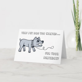 Walkies, Doggy. Cartão