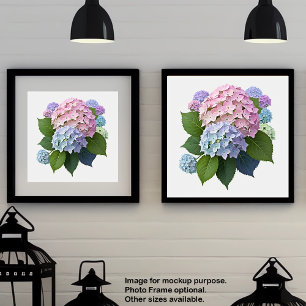 Wall Art Botanic Hydrangeas Floral Poster