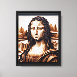 WALL ART Mona Lisa Retrato / Canvas de pintura