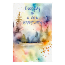 Wall Art Motivation Watercolor Poster 3