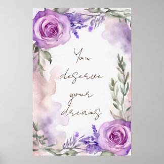 Wall Art Motivation Watercolor Poster 9