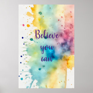 Wall Art Motivational Watercolor Poster 10