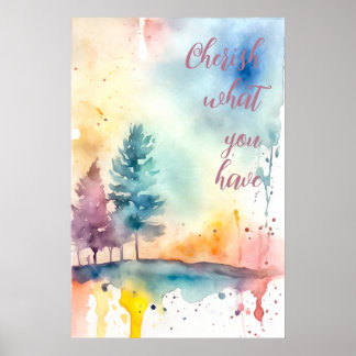 Wall Art Motivational Watercolor Poster 18