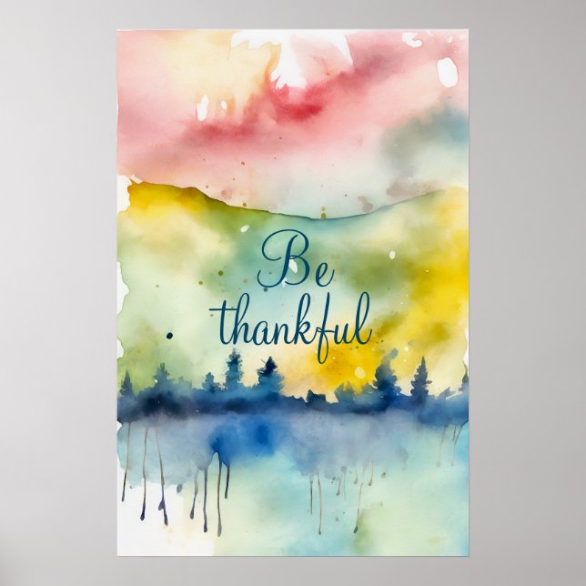 Wall Art Motivational Watercolor Poster 27 (Frente)