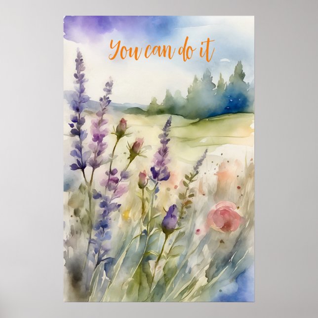 Wall Art Motivational Watercolor Poster 40 (Frente)
