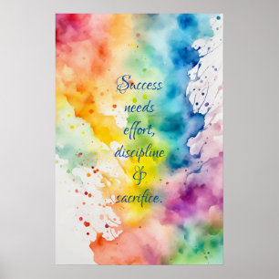 Wall Art Motivational Watercolor Poster 48