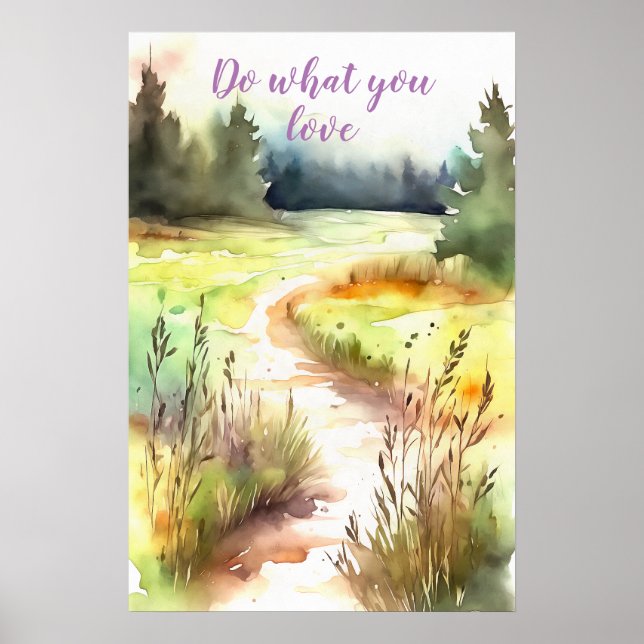 Wall Art Motivational Watercolor Poster 67 (Frente)
