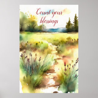 Wall Art Motivational Watercolor Poster 69