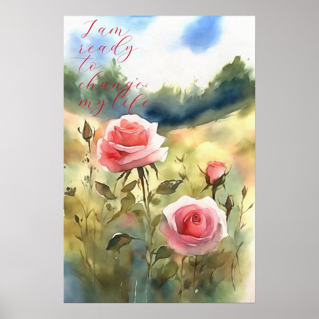 Wall Art Motivational Watercolor Poster 71 (Frente)
