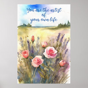 Wall Art Motivational Watercolor Poster 72
