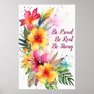Wall Art Motivational Watercolor Poster 79