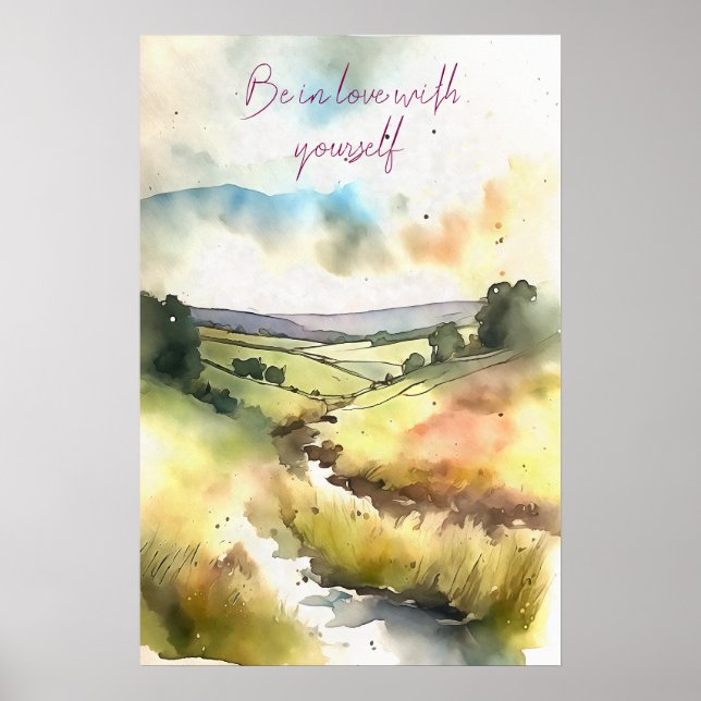 Wall Art Motivational Watercolor Poster 92 (Frente)
