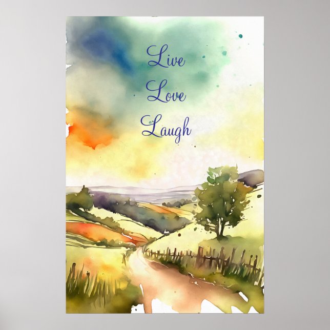 Wall Art Motivational Watercolor Poster 93 (Frente)