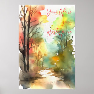 Wall Art Motivational Watercolor Poster 95