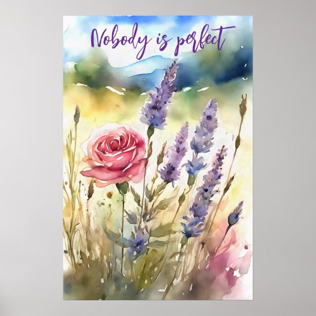 Wall Art Motivational Watercolor Poster 97 (Frente)