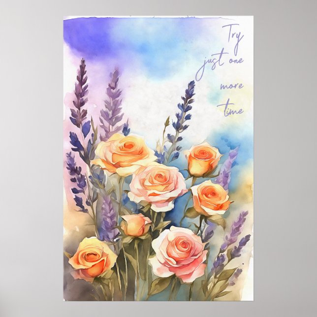 Wall Art Motivational Watercolor Poster 99 (Frente)