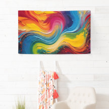 Wall Art of Color Mix Painting