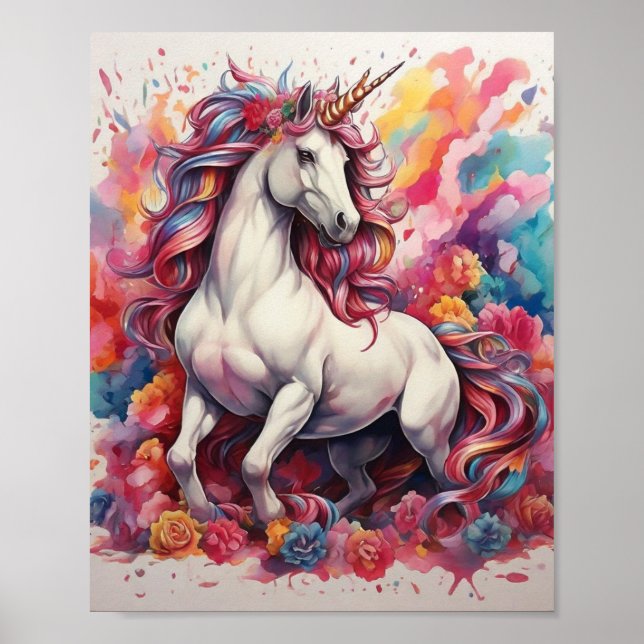 Wall Art Poster Unicorn (Frente)