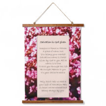 Wall Art Scroll "Salvação é Deus dado"