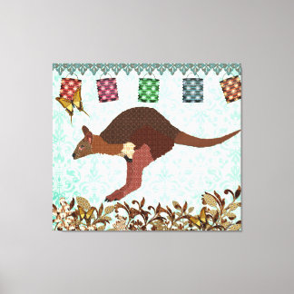 Wallaby Blue Misty Day Canvas Art