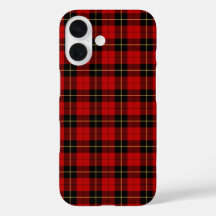 Wallace Tartan Red e Black Scottish Xadrez
