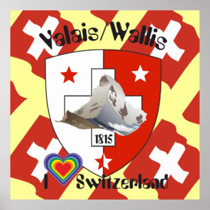 Wallis Valais Suíça Suisse poster