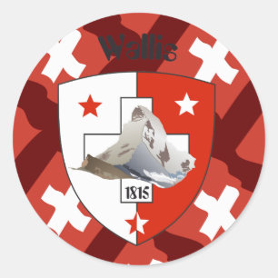 Wallis Valais Suíça Suisse Svizzera autocolante