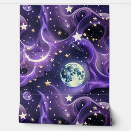 Wallpaper - Lavender Purple Celestial Moon