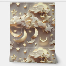 Wallpaper - Luxury Creamy Celestial Moon