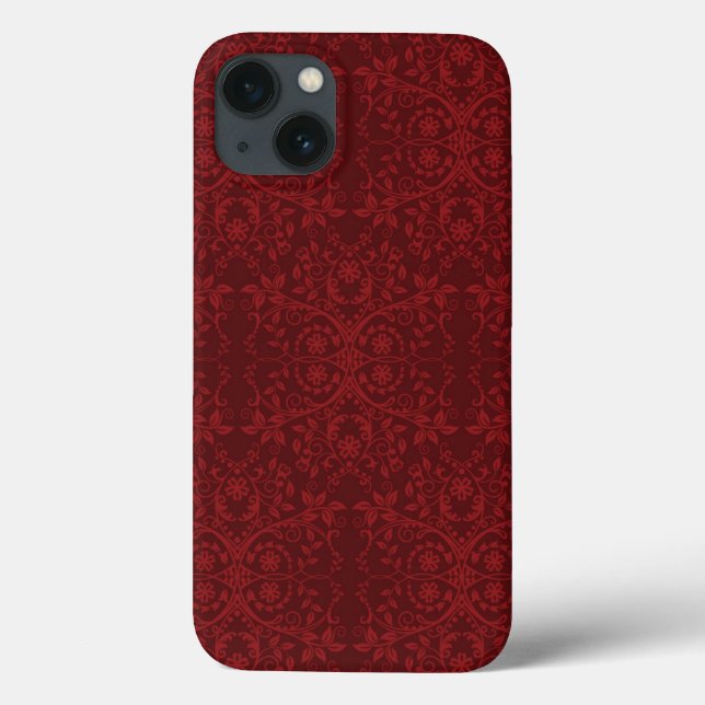 Wallpaper Red Floral Detalhado (Verso)